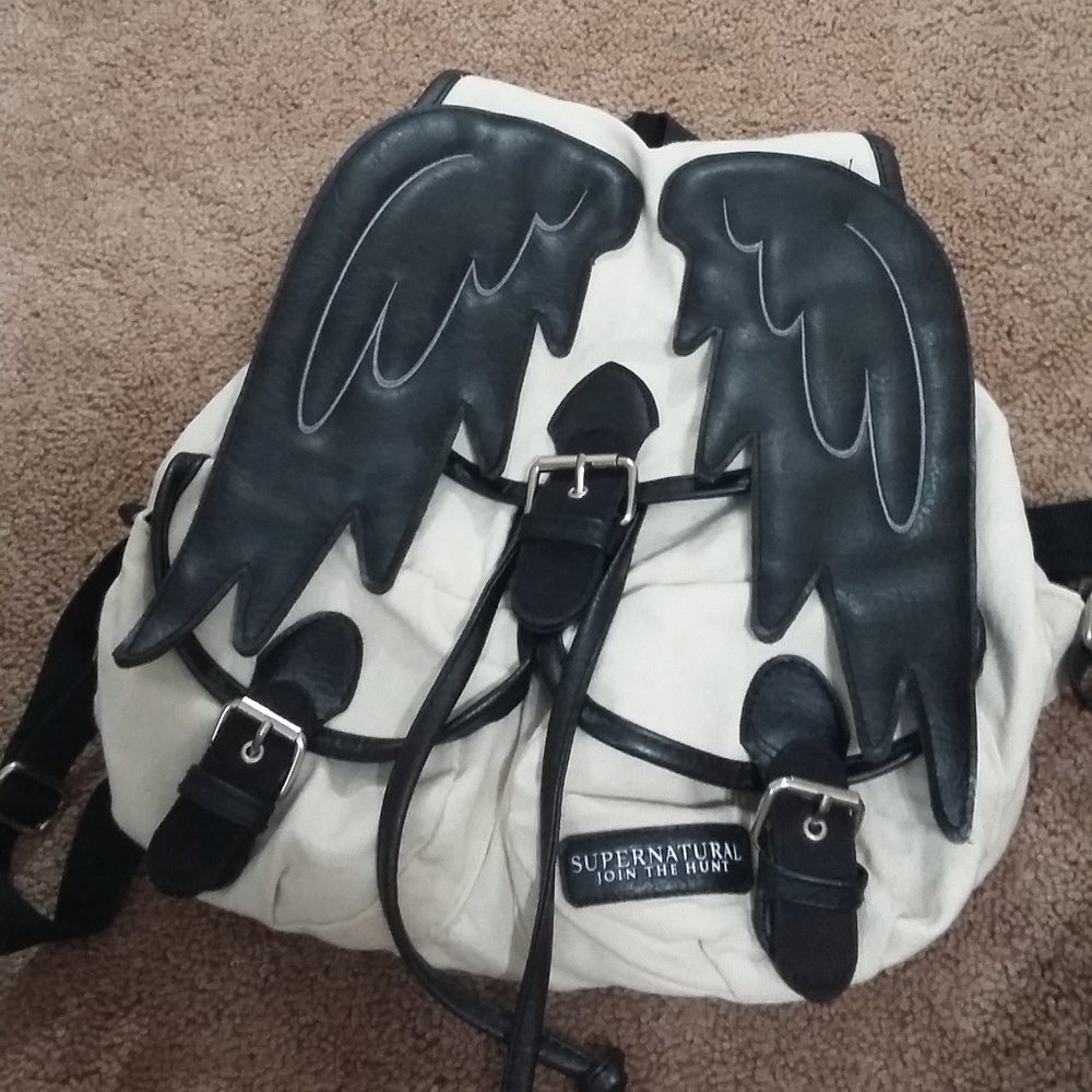 Hot Topic Supernatural Castiel Angel Backpack